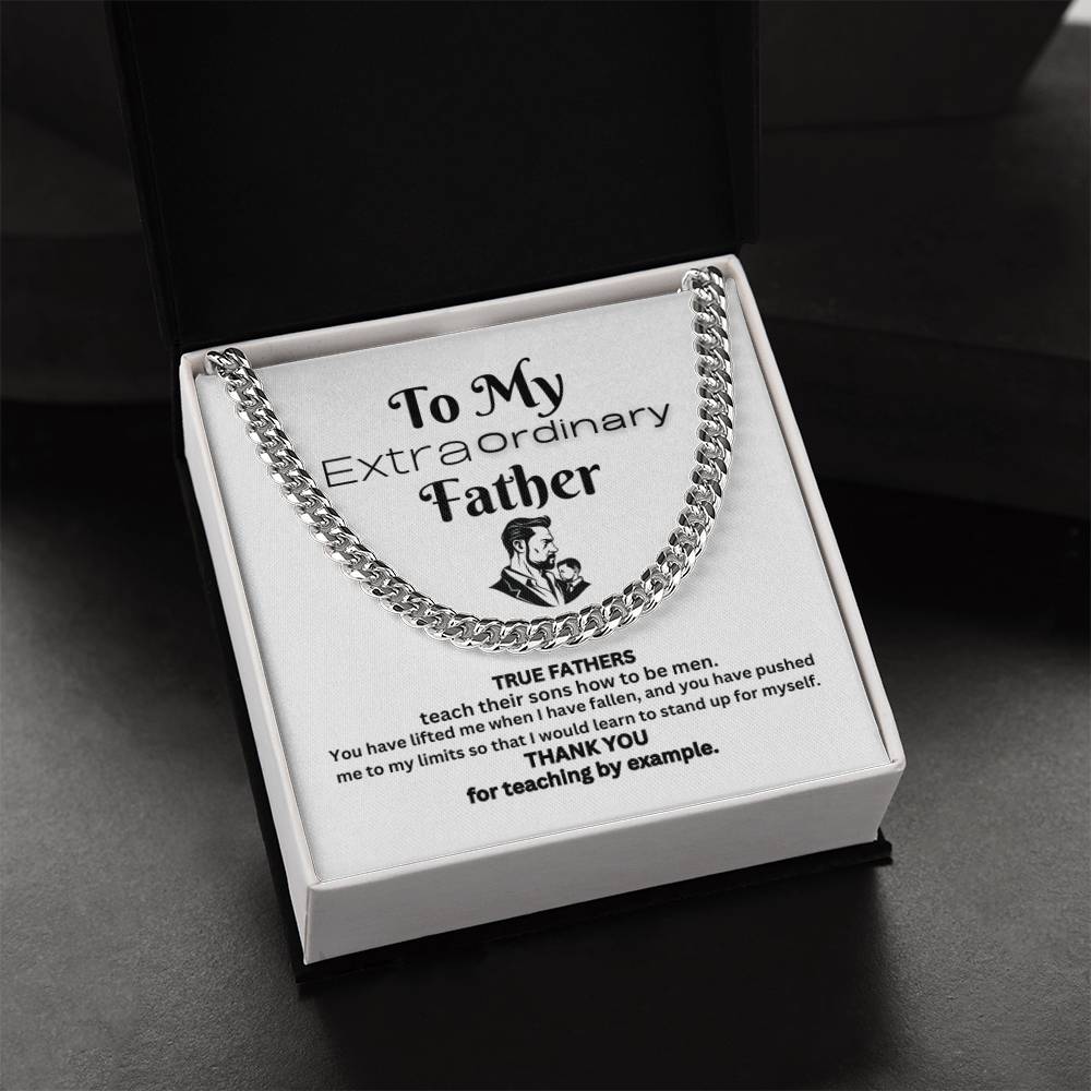 Extraordinary Father Cuban Link Chain( A)