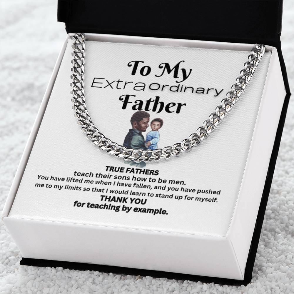 Extraordinary Father Cuban Link Chain (B)