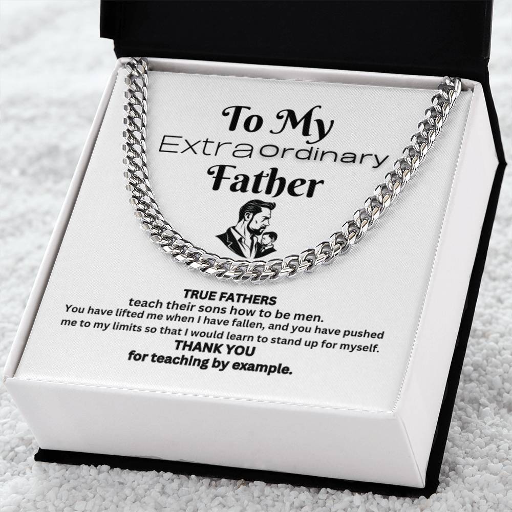Extraordinary Father Cuban Link Chain( A)