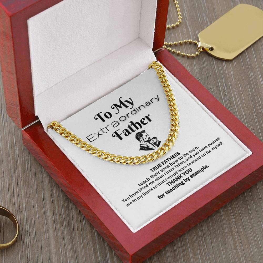 Extraordinary Father Cuban Link Chain( A)