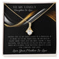 To My Lovely Daughter-In-Law Alluring Beauty Necklace