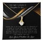 To My Lovely Daughter-In-Law Alluring Beauty Necklace