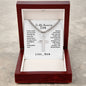 To My Amazing Son; Love Mom Cross Necklace