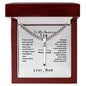 To My Amazing Son; Love Mom Cross Necklace