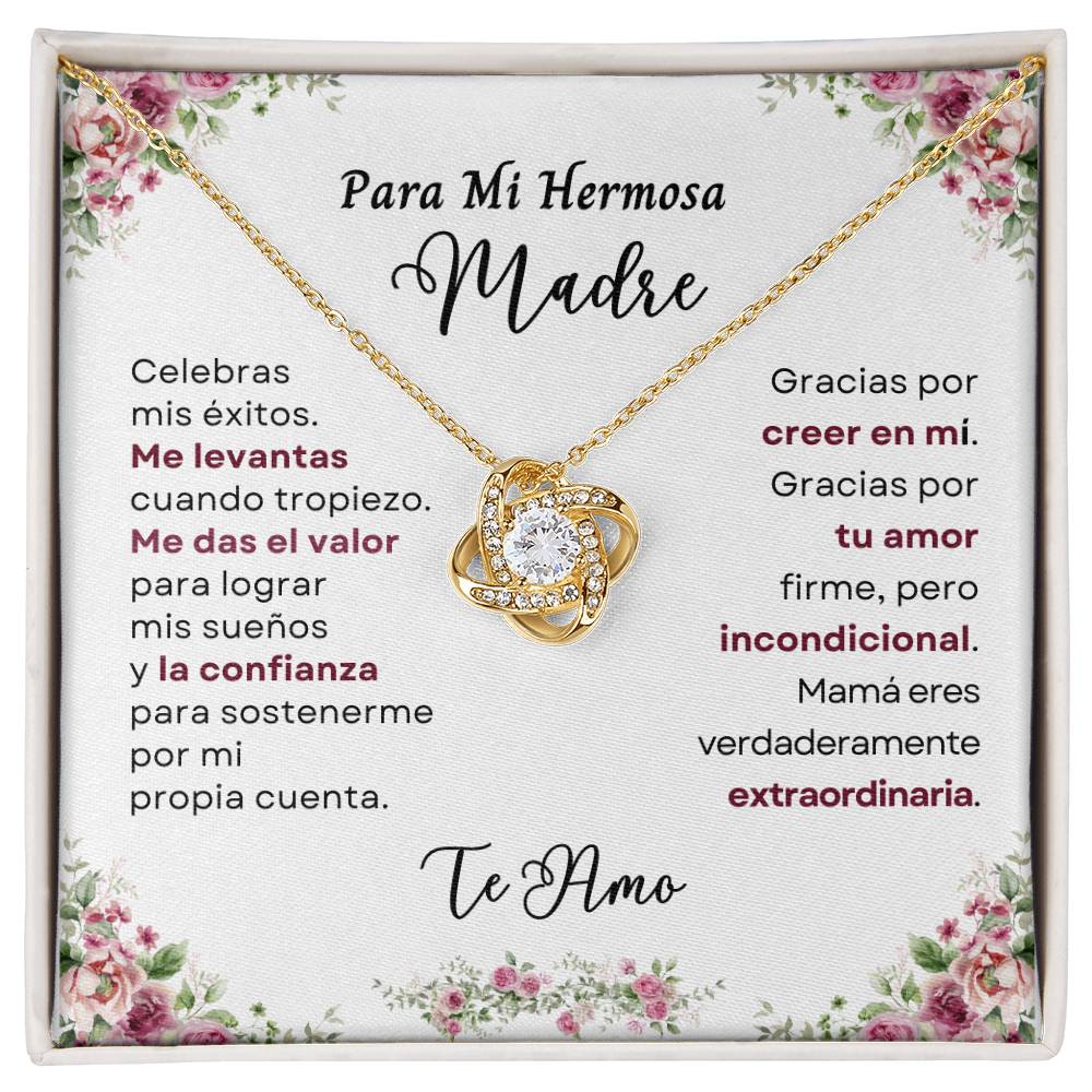 Para Mi Hermosa Madre (Love Knot Necklace)