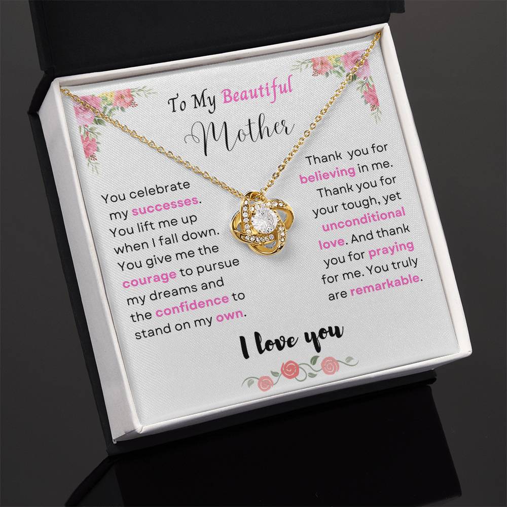 Beautiful Mother Love Knot Necklace