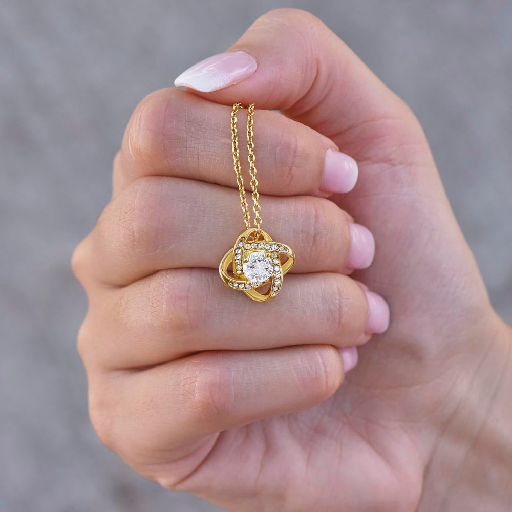 To My Beautiful Mother, Love Knot Necklace
