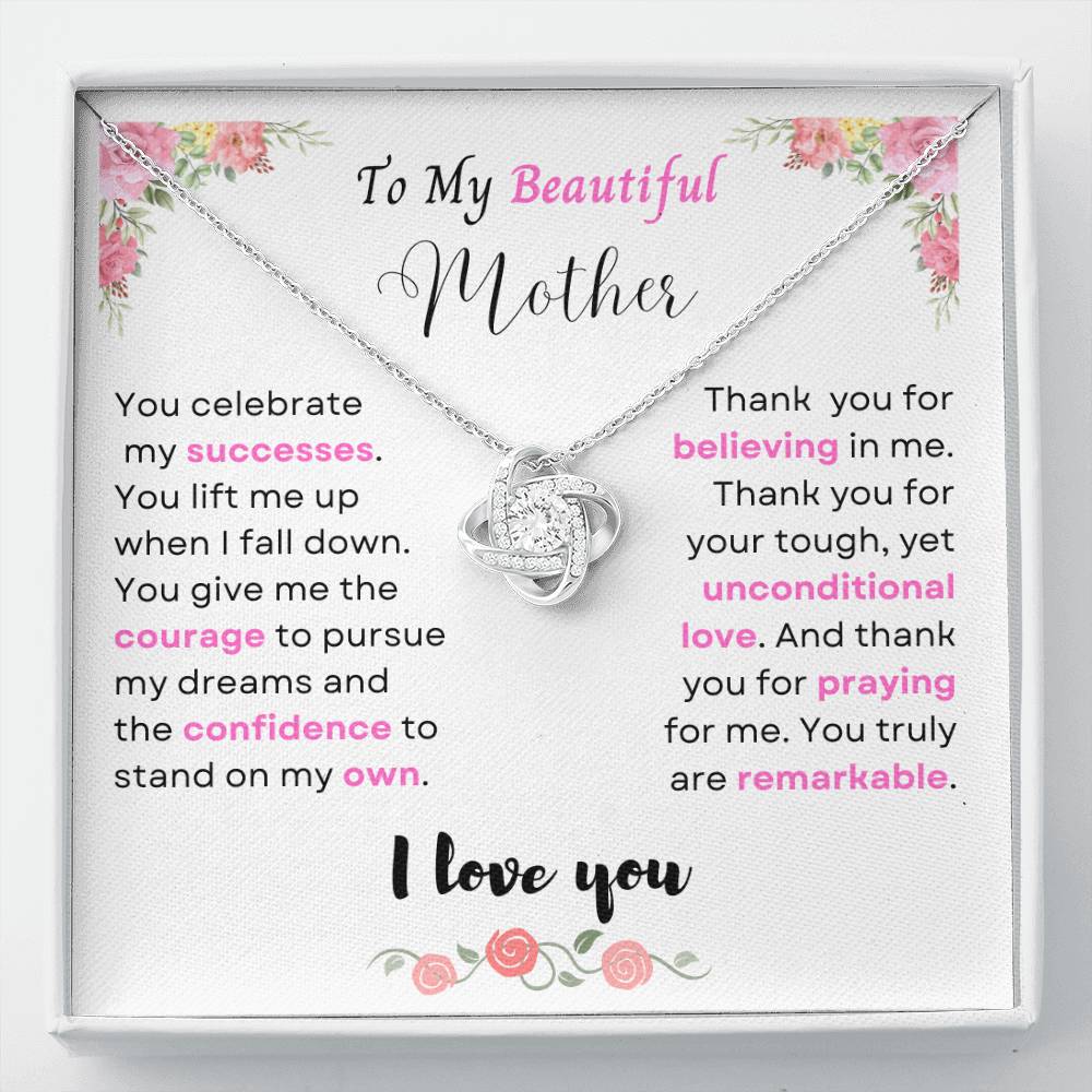 Beautiful Mother Love Knot Necklace
