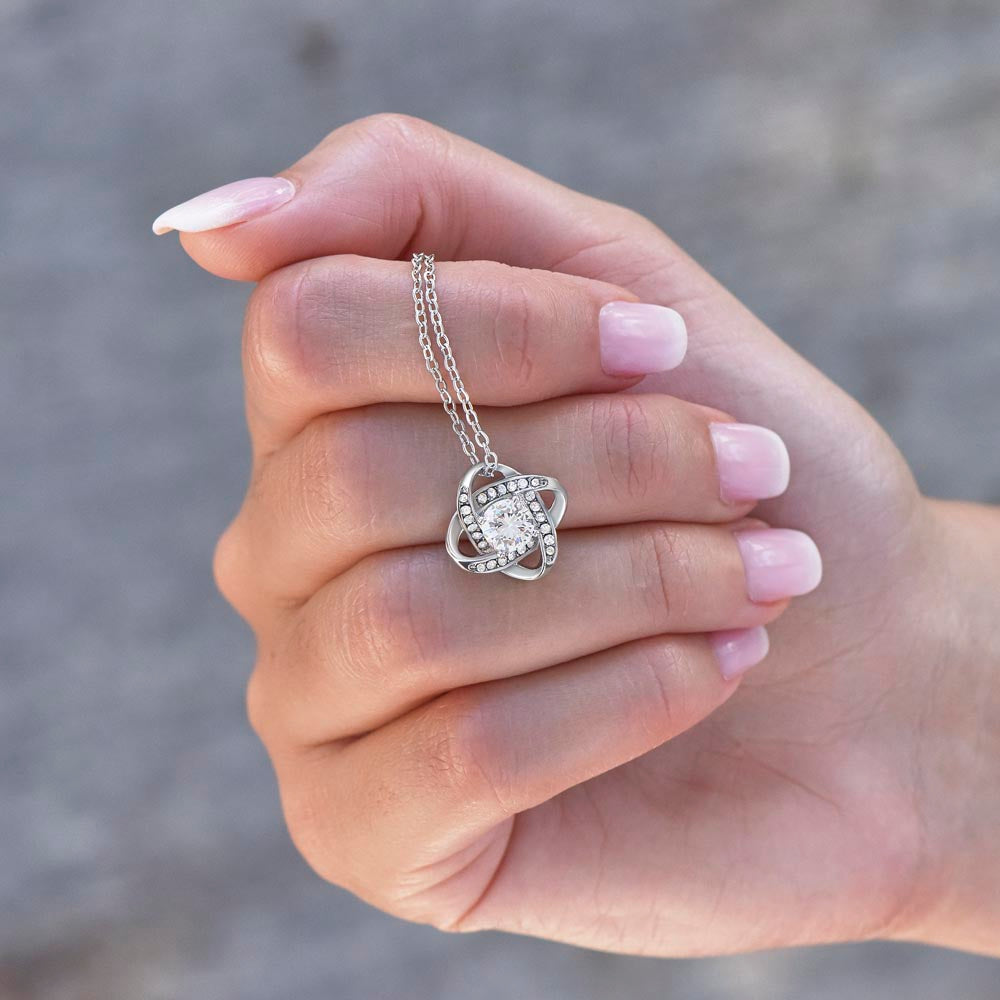 To My Beautiful Mother, Love Knot Necklace