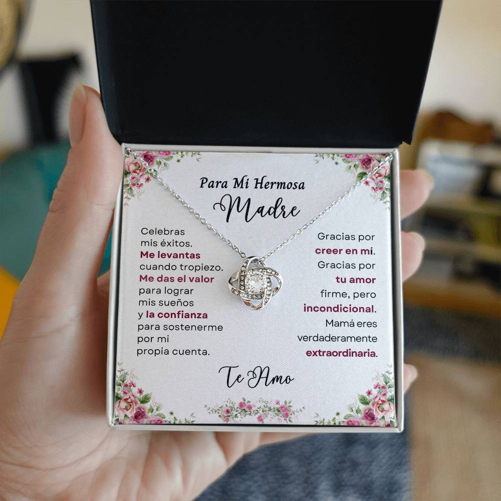 Para Mi Hermosa Madre (Love Knot Necklace)