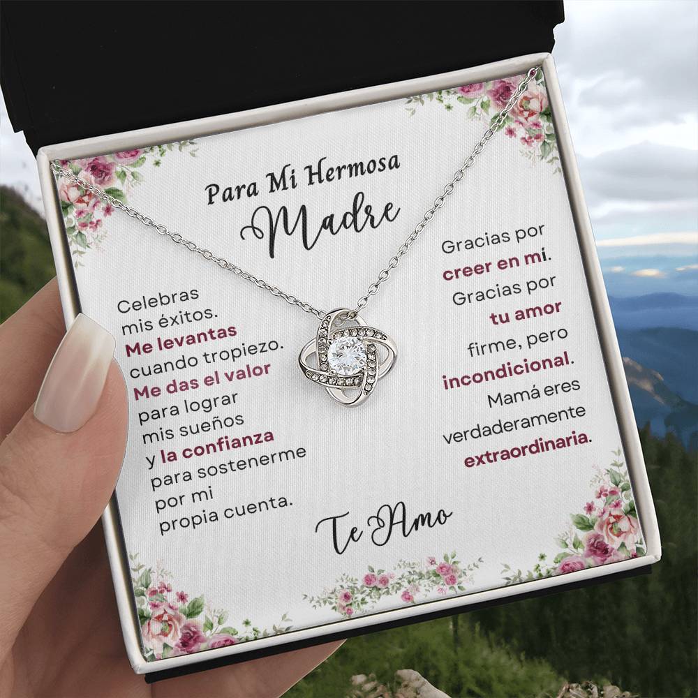Para Mi Hermosa Madre (Love Knot Necklace)