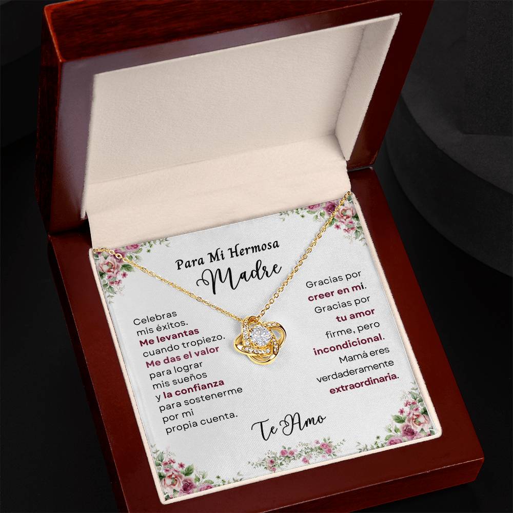Para Mi Hermosa Madre (Love Knot Necklace)