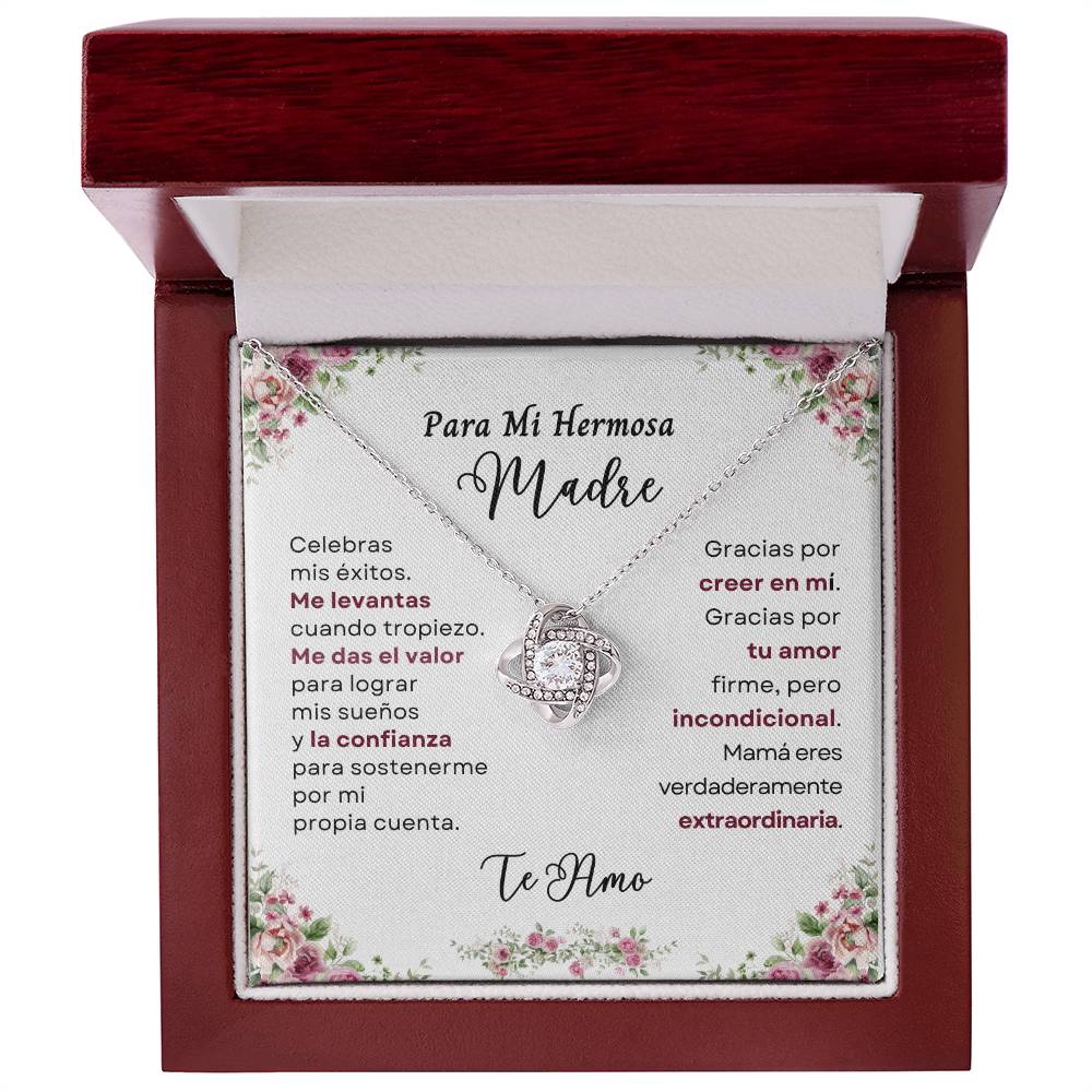 Para Mi Hermosa Madre (Love Knot Necklace)