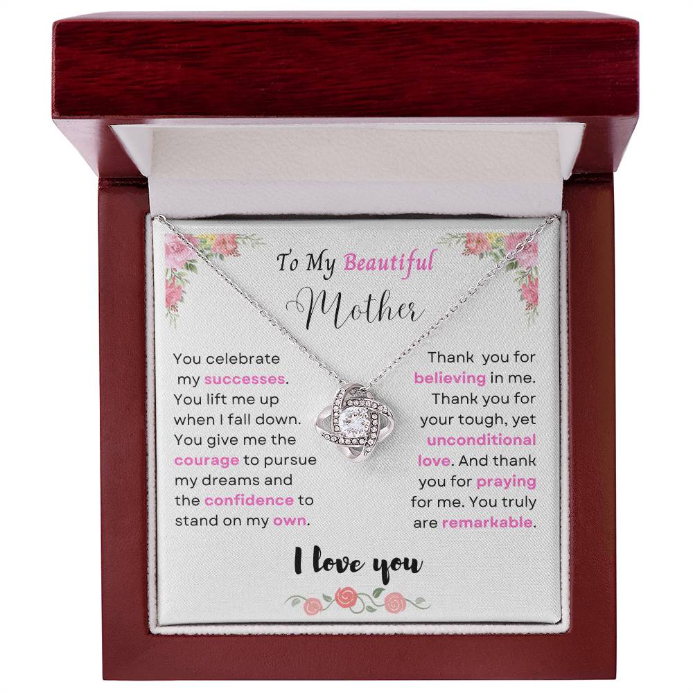 Beautiful Mother Love Knot Necklace