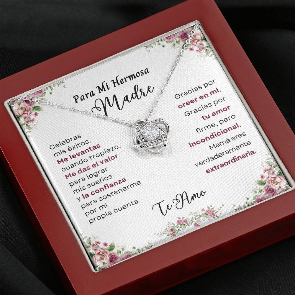 Para Mi Hermosa Madre (Love Knot Necklace)