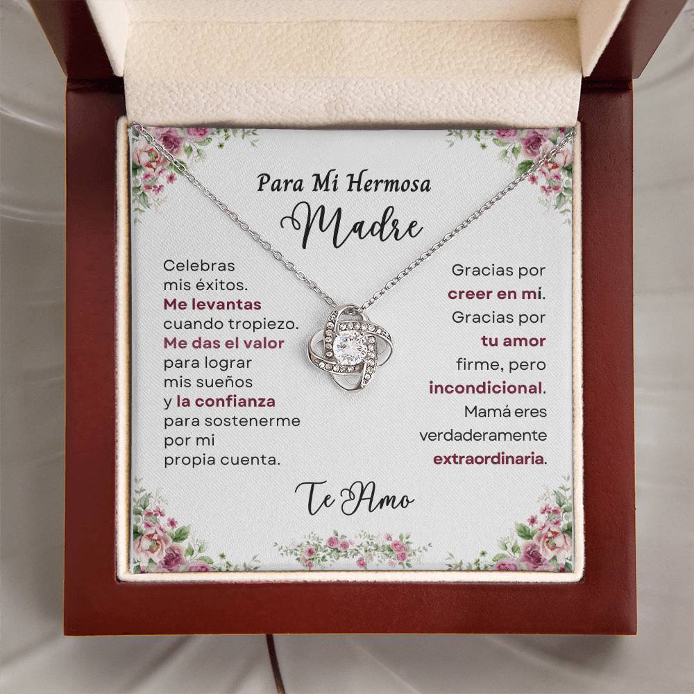 Para Mi Hermosa Madre (Love Knot Necklace)