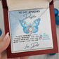 To My Amazing Daughter Love, Dad Love Knot Necklace