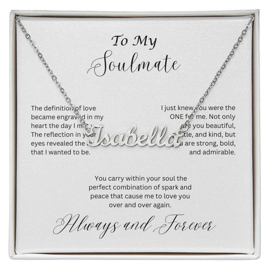 Soulmate Name Necklace