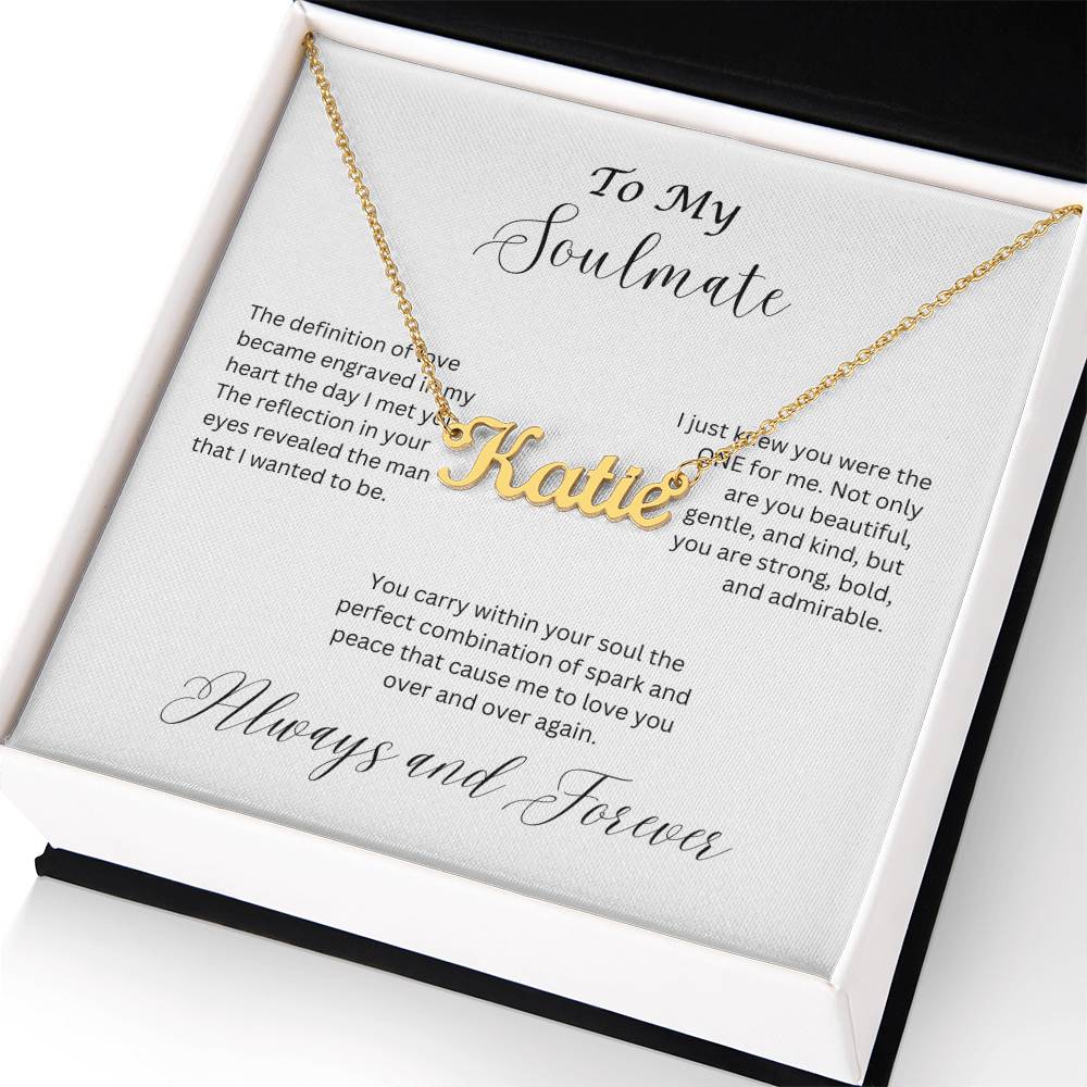 Soulmate Name Necklace