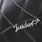 To My Amazing Daughter Name Necklace + Heart Character (Love, Dad)