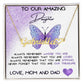 To Our Amazing Daughter Name Necklace + Heart Character