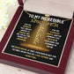 To My Incredible Mother Vertical Name Necklace