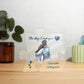 The Day I met you (Blue) Acrylic Puzzle Plaque