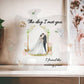 The Day I Met You Marriage Puzzle  Printed Acrylic Plaque