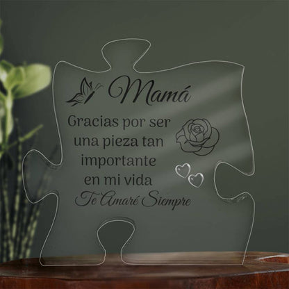 Mamá, Una Pieza Importante Acrylic Puzzle Plaque