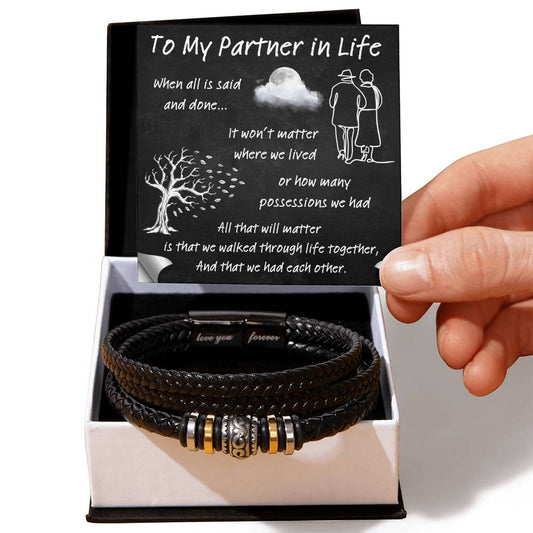 To My Partner In Life (Love You Forever Bracelet)