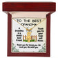 To the Best Grandma Kid Charm Necklace