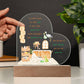 God's Miracle Acrylic Printed  Heart Plaque (Choose with or without LED)