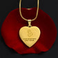 Mother's Are God's Way of Saying "I love you." Engraved Heart Necklace