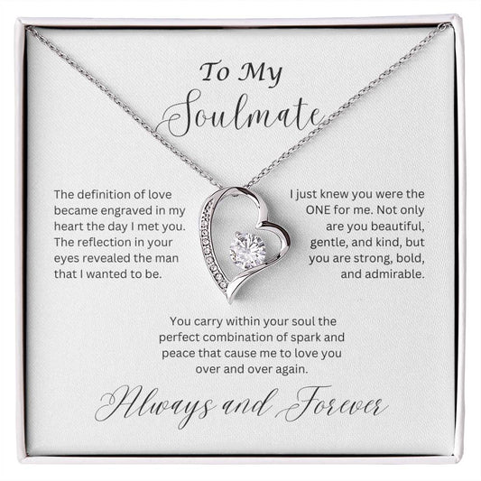 To My Soulmate, Forever Love Necklace