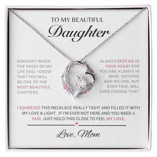 To My Beautiful Daughter Forever Love Pink 1