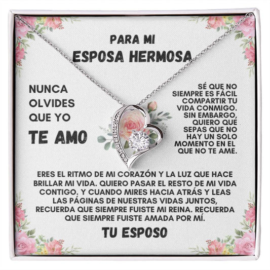 Para Mi Esposa Hermosa (Forever Love Necklace)