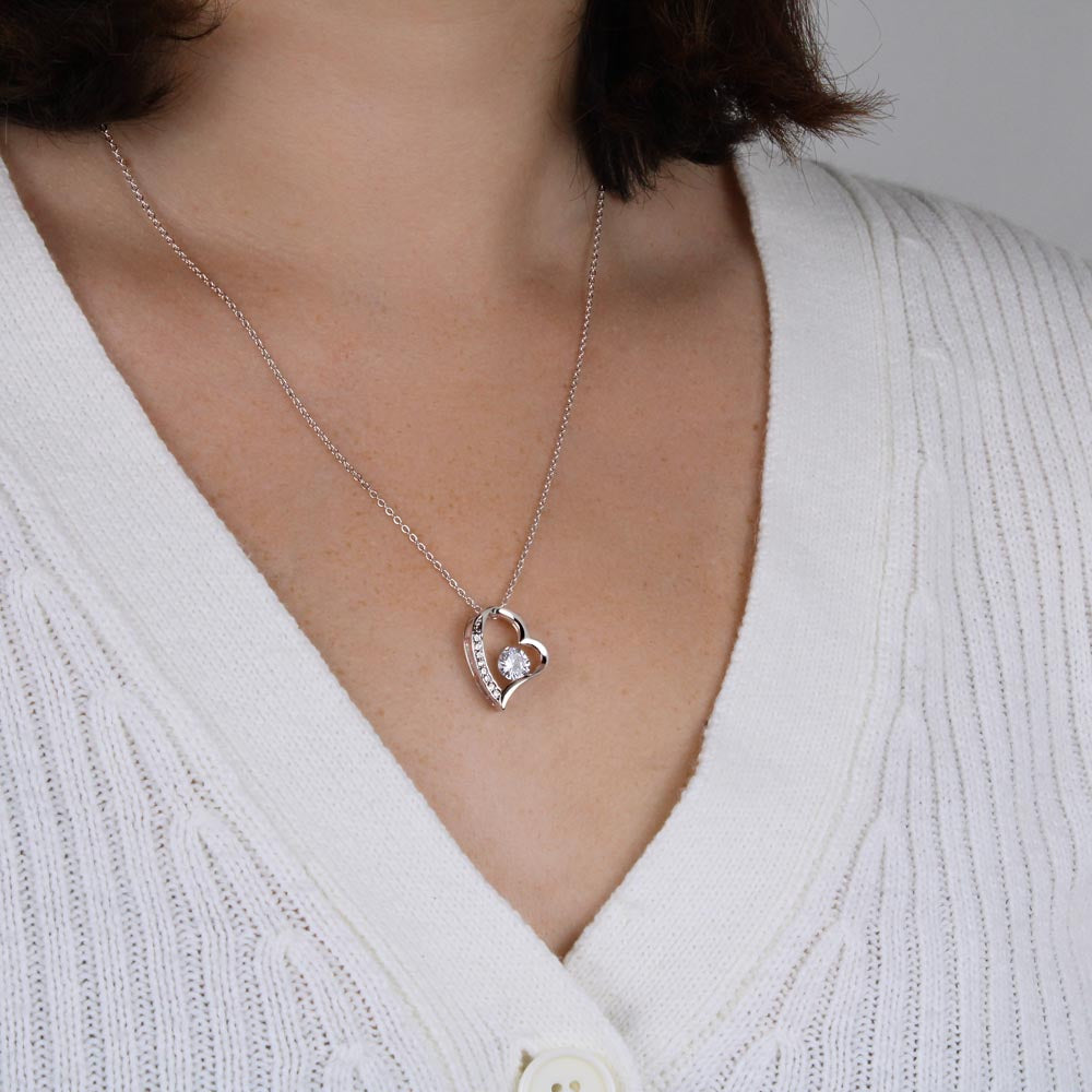 God's Way of Saying I Love You Forever Love Necklace (Choose Black Box  or Wooden Box with LED)