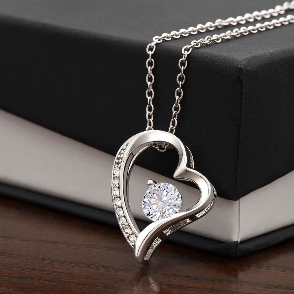 God's Way of Saying I Love You Forever Love Necklace (Choose Black Box  or Wooden Box with LED)