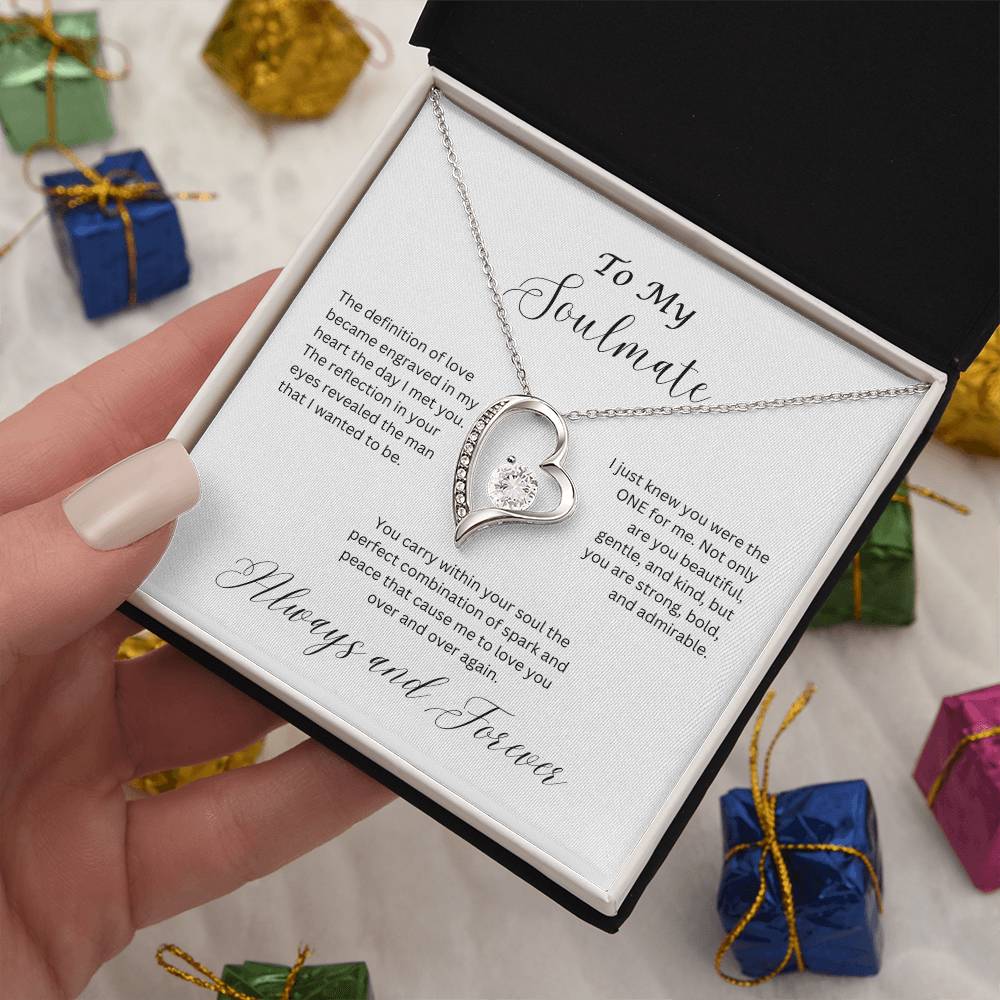 To My Soulmate, Forever Love Necklace