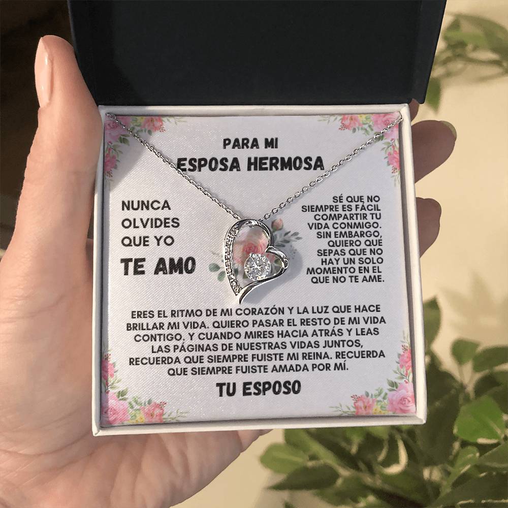 Para Mi Esposa Hermosa (Forever Love Necklace)