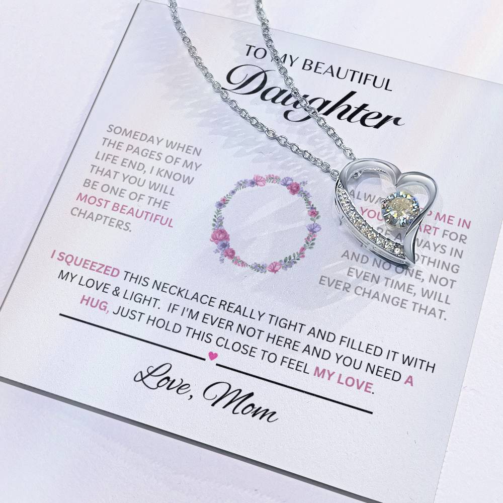 To My Beautiful Daughter Forever Love Pink 1