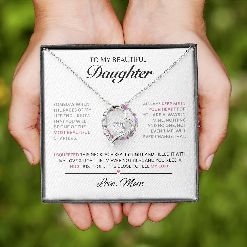 To My Beautiful Daughter Forever Love Pink 1