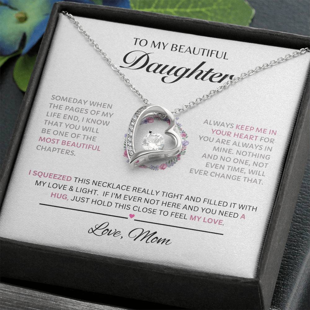 To My Beautiful Daughter Forever Love Pink 1
