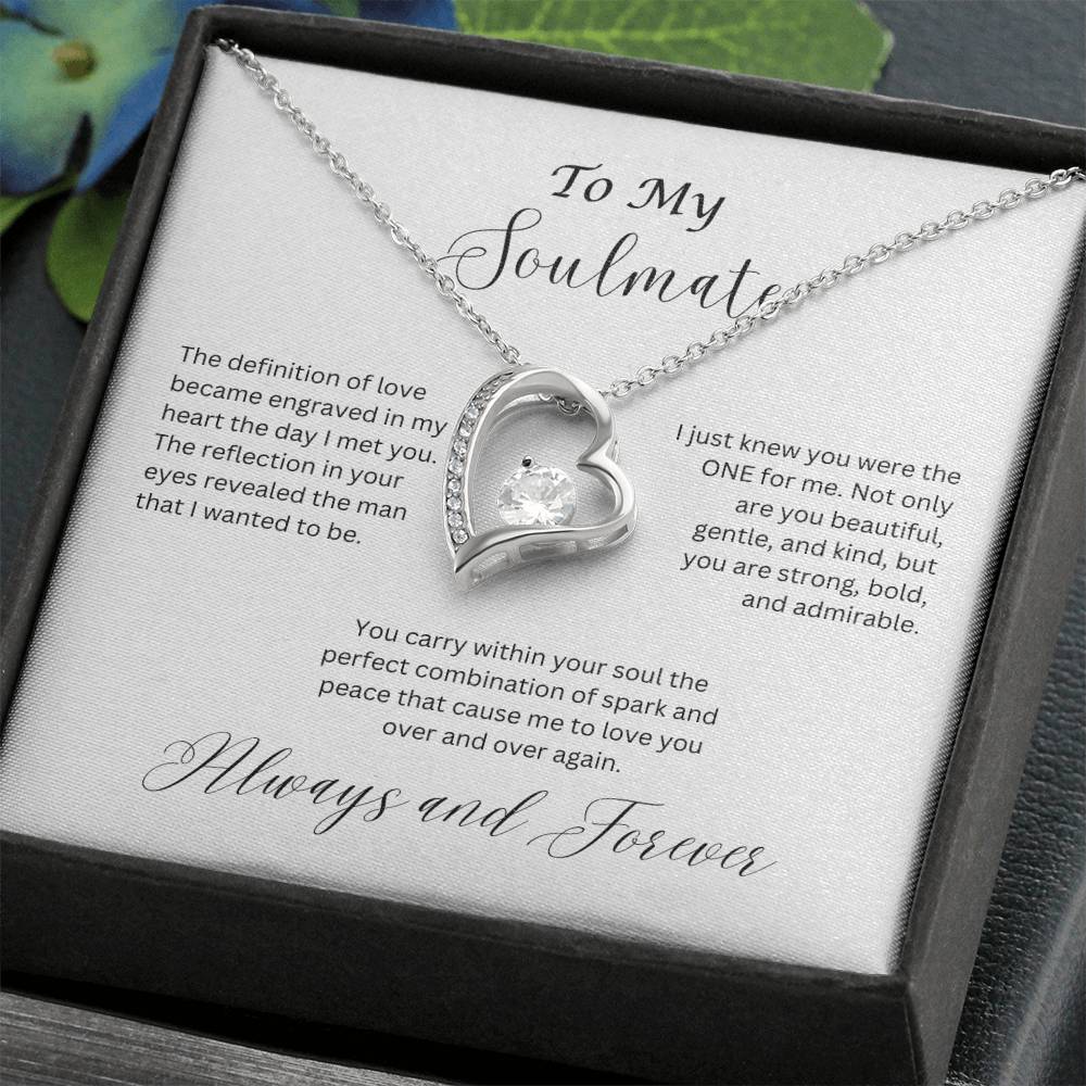 To My Soulmate, Forever Love Necklace