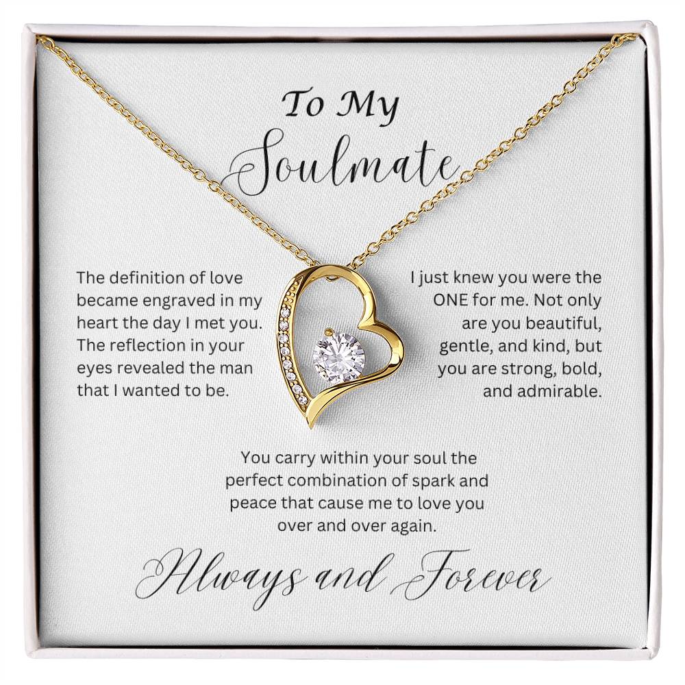 To My Soulmate, Forever Love Necklace
