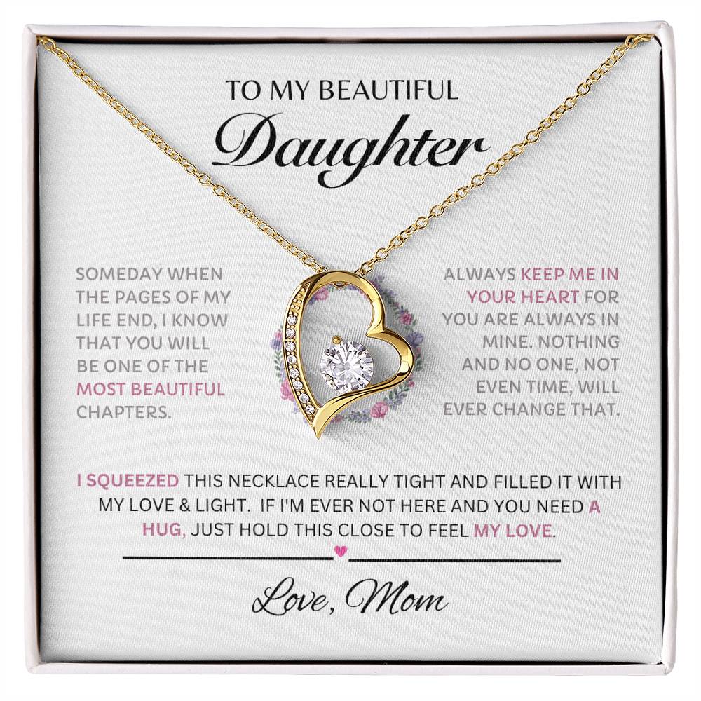 To My Beautiful Daughter Forever Love Pink 1