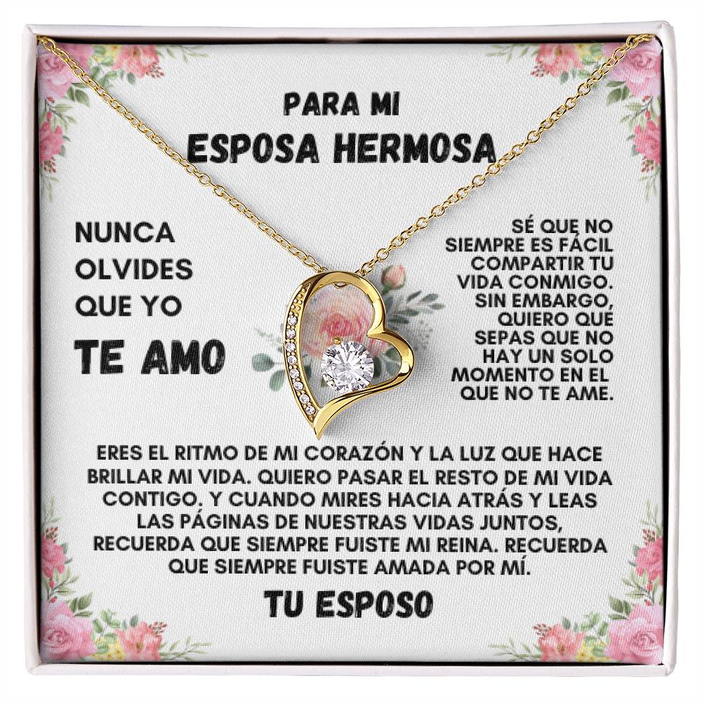 Para Mi Esposa Hermosa (Forever Love Necklace)