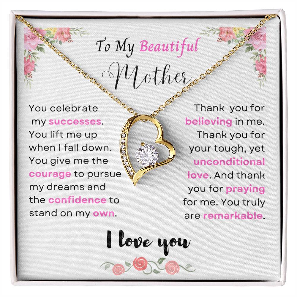 Beautiful Mother Forever Love  Necklace