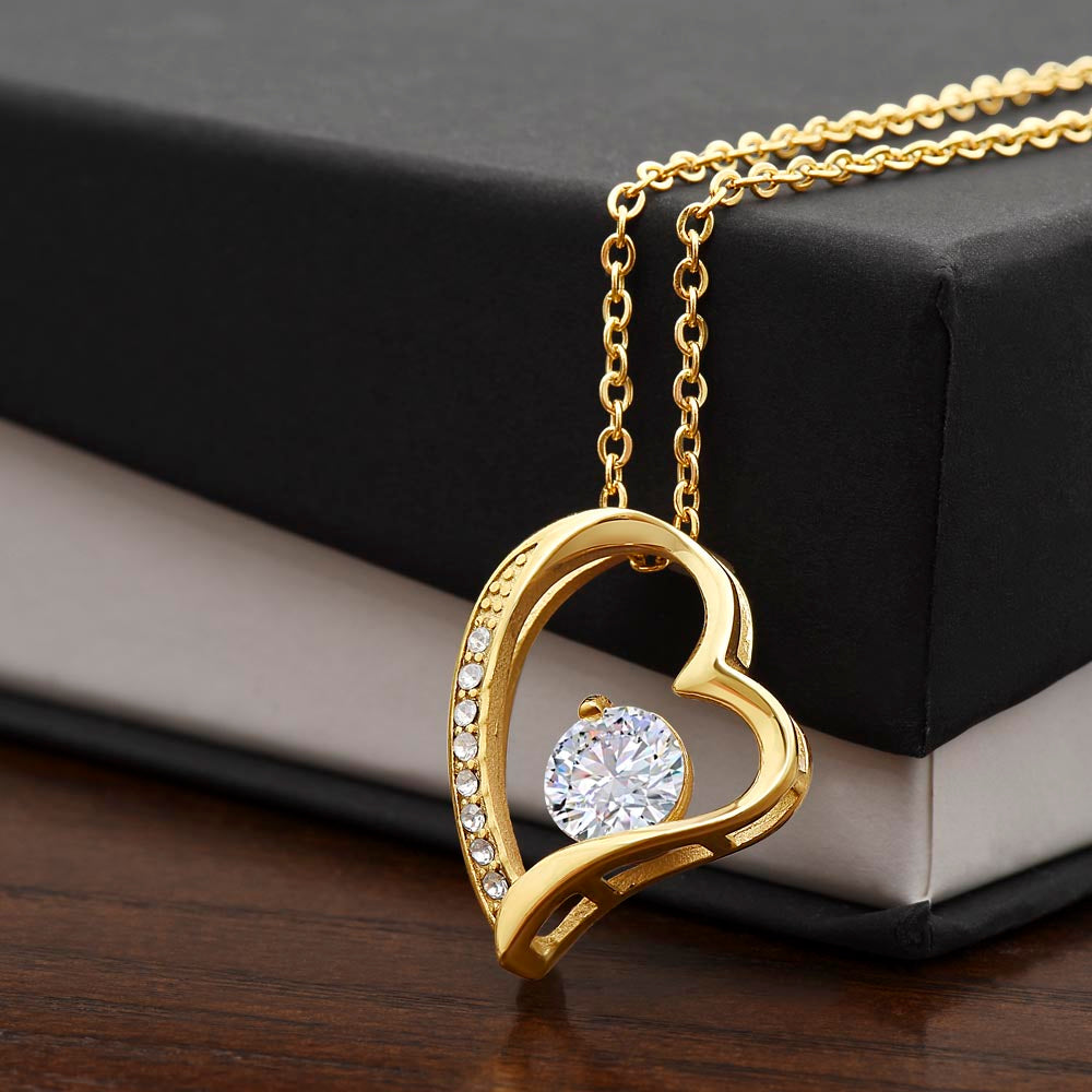 God's Way of Saying I Love You Forever Love Necklace (Choose Black Box  or Wooden Box with LED)
