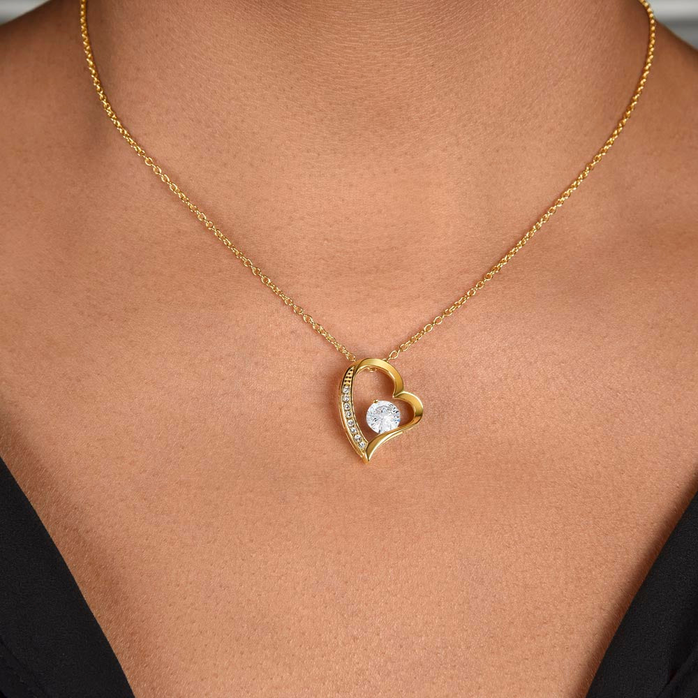 God's Way of Saying I Love You Forever Love Necklace (Choose Black Box  or Wooden Box with LED)